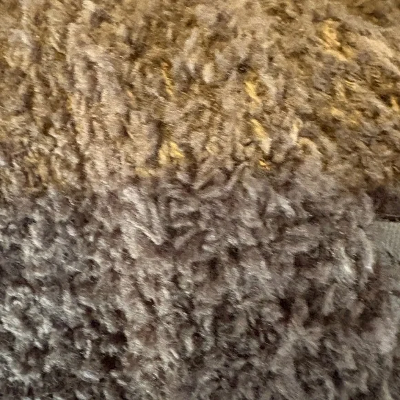 C.C Brown Knit Beanie with Faux Fur Pom - Picture 9 of 14